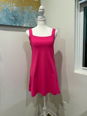 Zara Hot Pink Sleeveless Knit Dress Barbiecore
